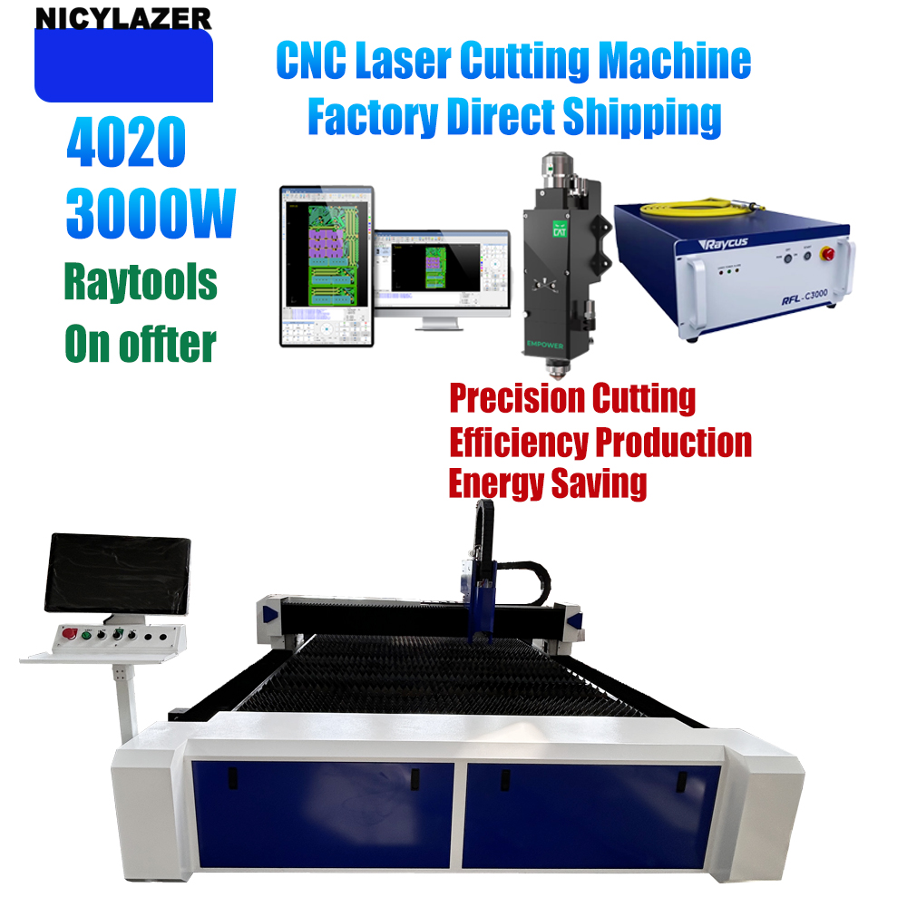 NICYLAZER CNC 3000W 4020 Fiber - Industrial Laser Metal Cutting Machine ulasan dan harga
